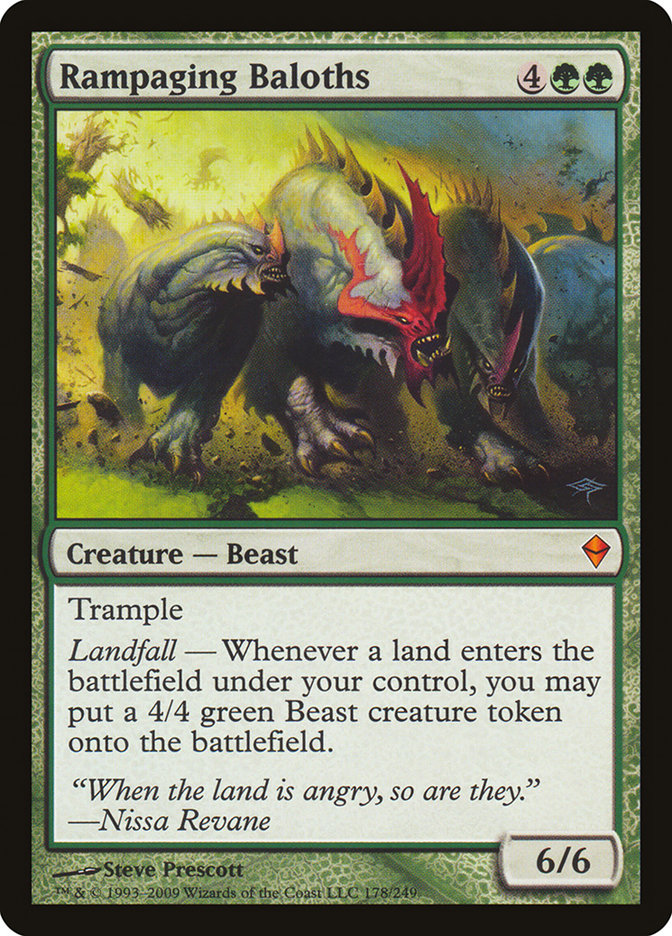 Rampaging Baloths [Zendikar] | I Want That Stuff Brandon