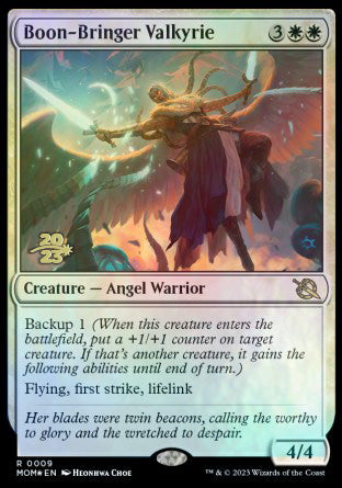 Boon-Bringer Valkyrie [March of the Machine Prerelease Promos] | I Want That Stuff Brandon
