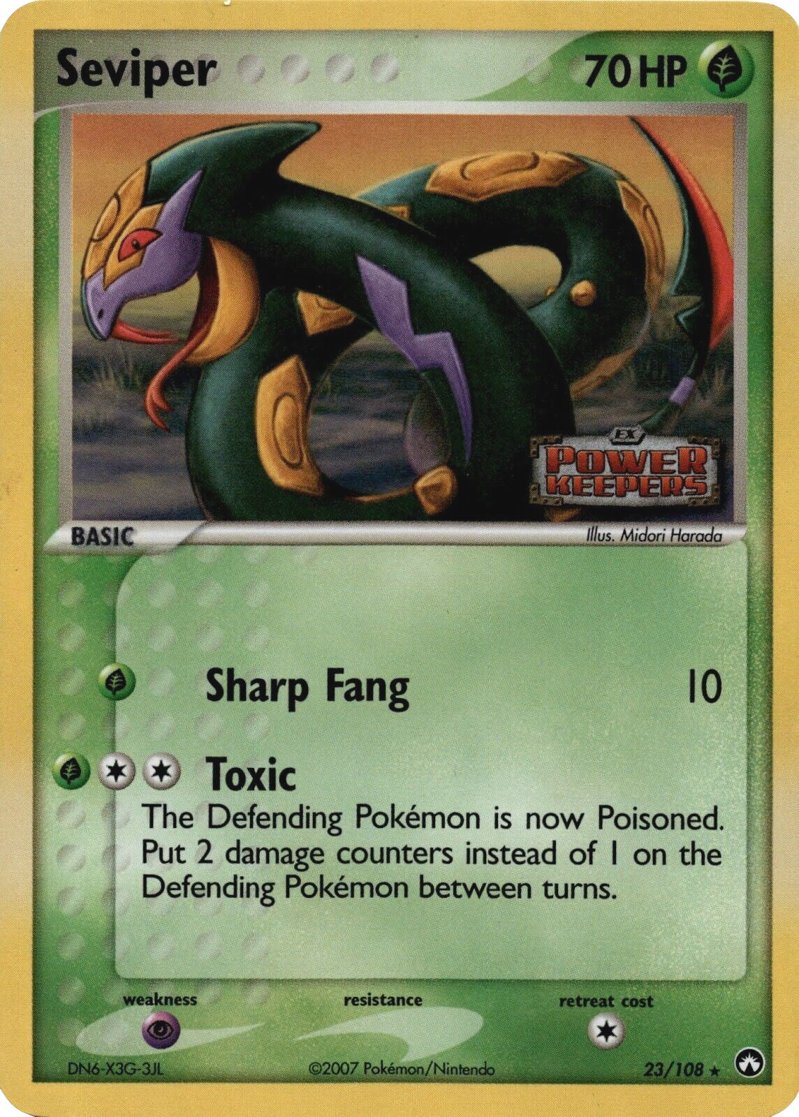 Seviper (23/108) (Stamped) [EX: Power Keepers] | I Want That Stuff Brandon