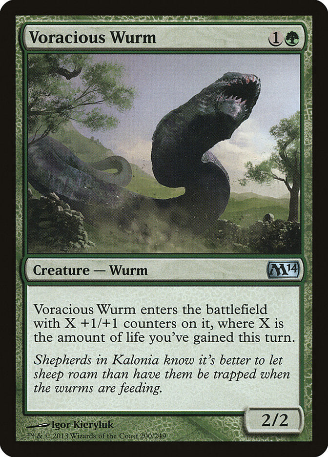Voracious Wurm [Magic 2014] | I Want That Stuff Brandon