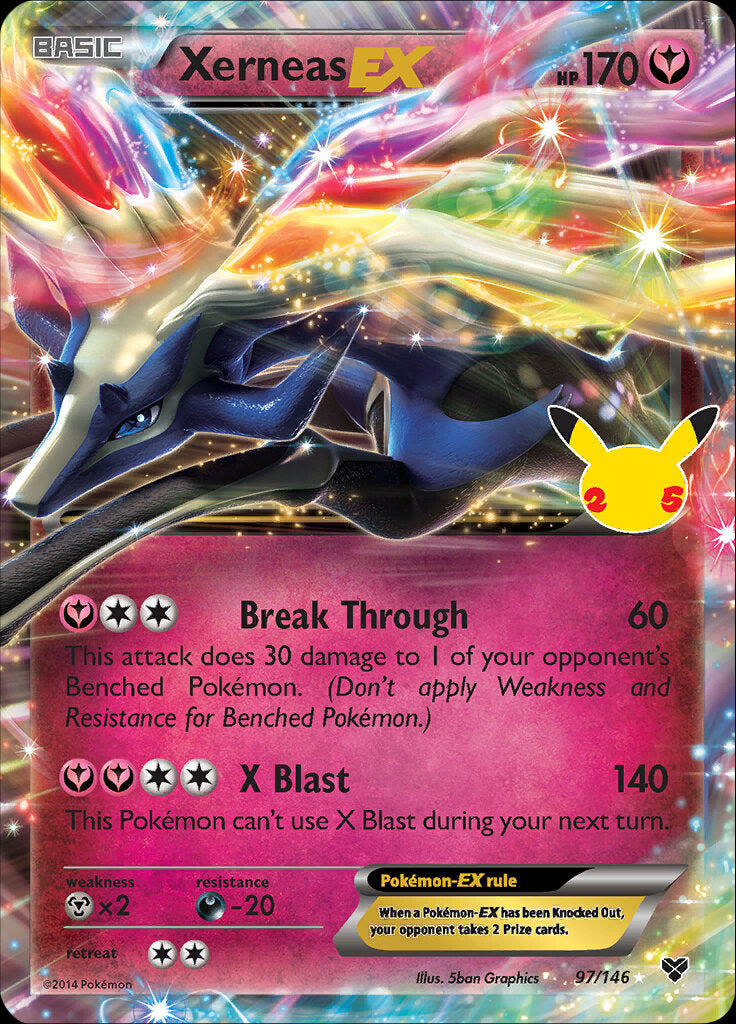 Xerneas EX (97/146) [Celebrations: 25th Anniversary - Classic Collection] | I Want That Stuff Brandon