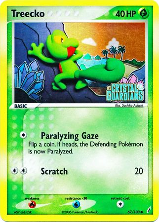 Treecko (67/100) (Stamped) [EX: Crystal Guardians] | I Want That Stuff Brandon