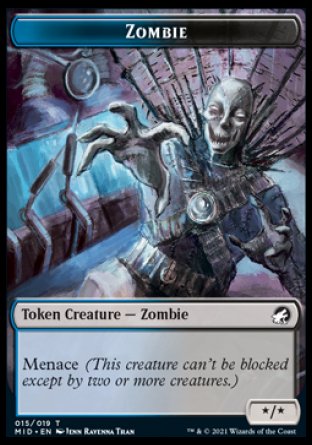 Zombie Token (015) [Innistrad: Midnight Hunt Tokens] | I Want That Stuff Brandon