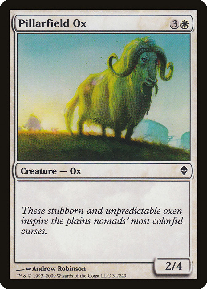 Pillarfield Ox [Zendikar] | I Want That Stuff Brandon