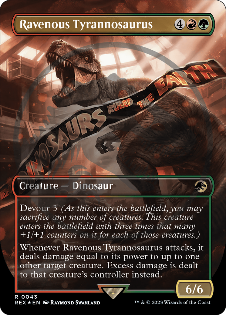 Ravenous Tyrannosaurus Emblem (Borderless) [Jurassic World Collection Tokens] | I Want That Stuff Brandon