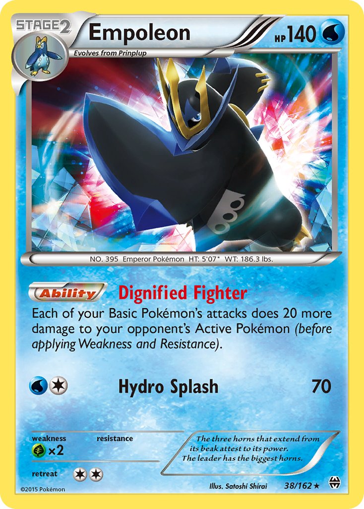 Empoleon (38/162) (Battle Arena Deck Exclusive) (Theme Deck Exclusive) [XY: BREAKthrough] | I Want That Stuff Brandon