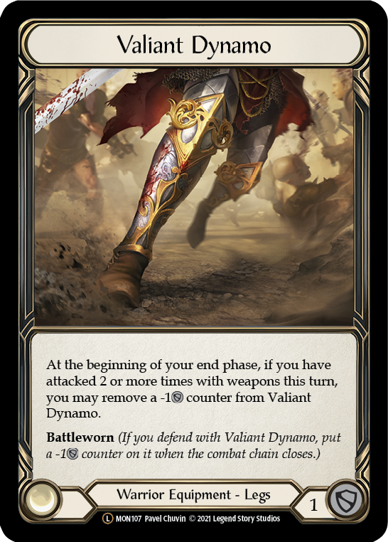 Valiant Dynamo (Rainbow Foil) [U-MON107-RF] Unlimited Edition Rainbow Foil | I Want That Stuff Brandon