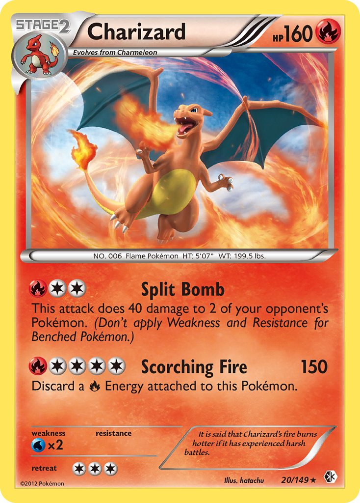 Charizard (20/149) (Cosmos Holo) (Blister Exclusive) [Black & White: Boundaries Crossed] | I Want That Stuff Brandon