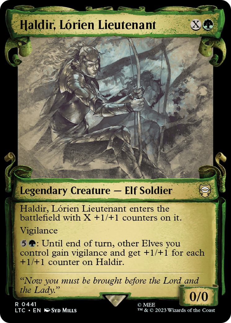 Haldir, Lorien Lieutenant [The Lord of the Rings: Tales of Middle-Earth Commander Showcase Scrolls] | I Want That Stuff Brandon