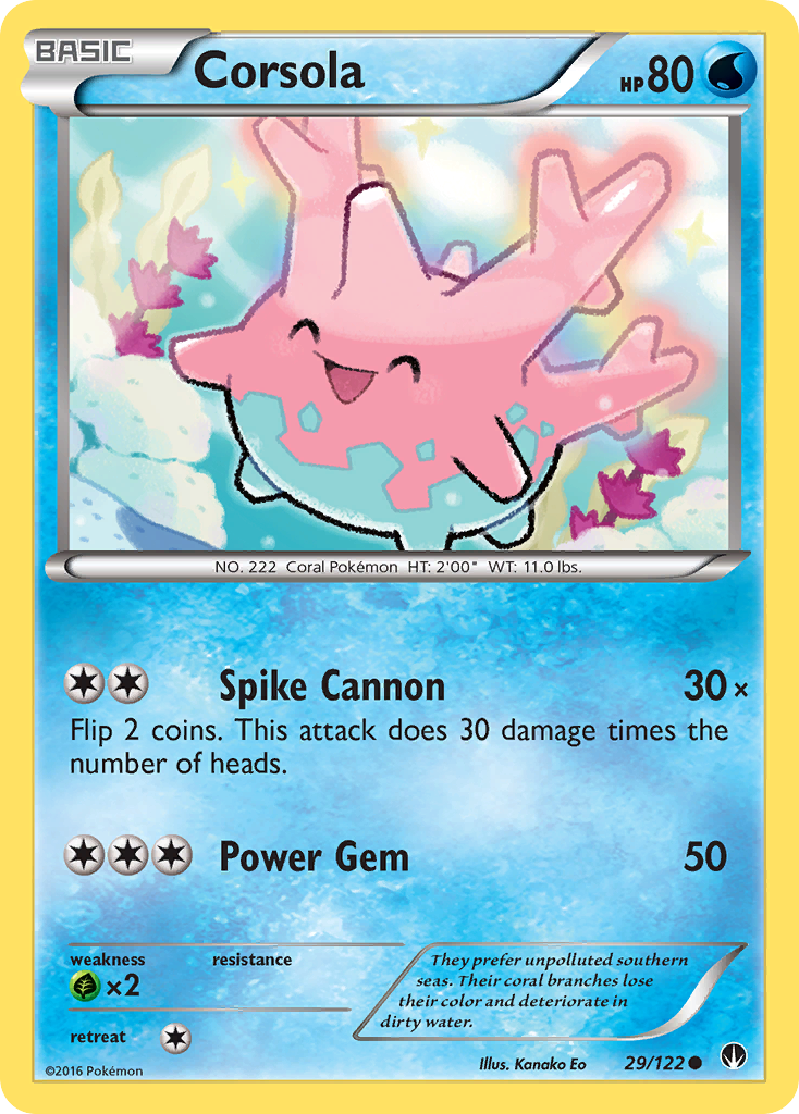 Corsola (29/122) [XY: BREAKpoint] | I Want That Stuff Brandon