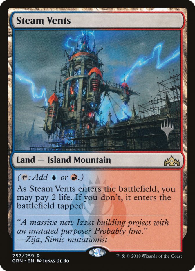 Steam Vents (Promo Pack) [Guilds of Ravnica Promos] | I Want That Stuff Brandon