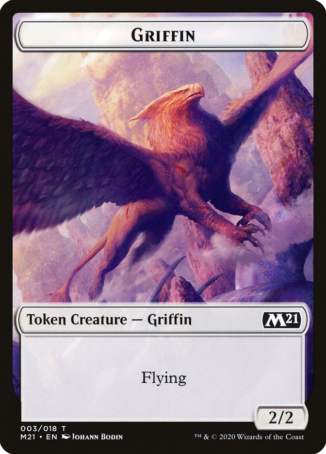 Goblin Wizard // Griffin Double-Sided Token [Core Set 2021 Tokens] | I Want That Stuff Brandon