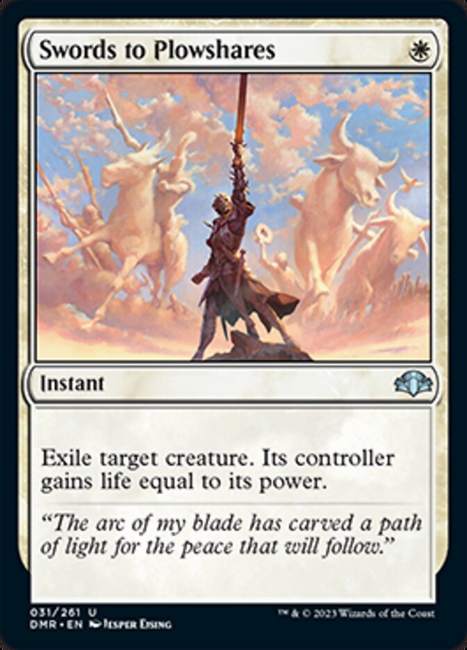 Swords to Plowshares [Dominaria Remastered] | I Want That Stuff Brandon