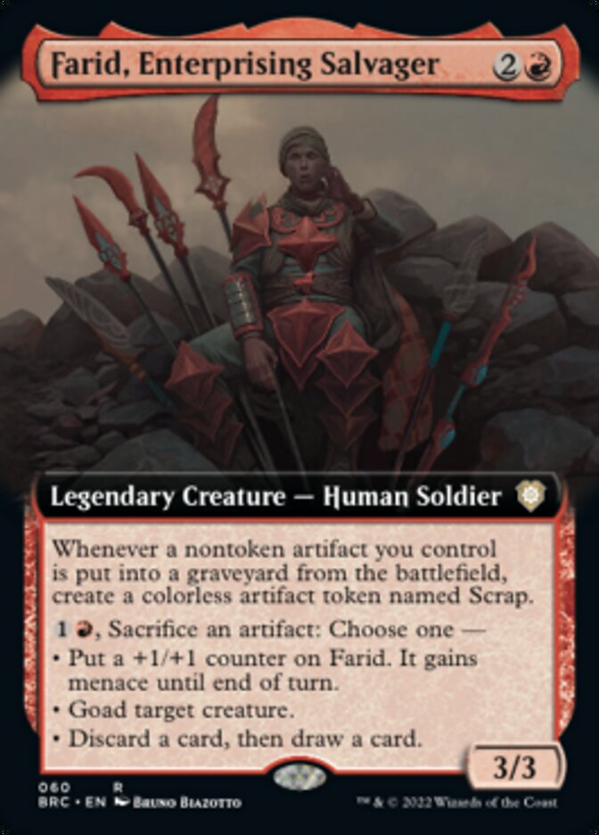 Farid, Enterprising Salvager (Extended Art) [The Brothers' War Commander] | I Want That Stuff Brandon