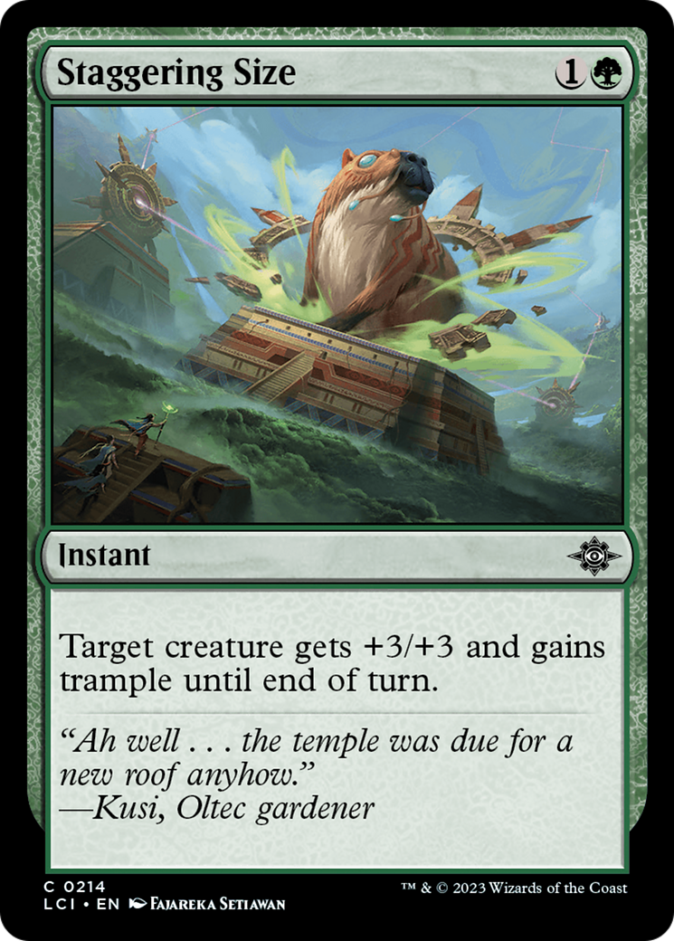 Staggering Size [The Lost Caverns of Ixalan] | I Want That Stuff Brandon