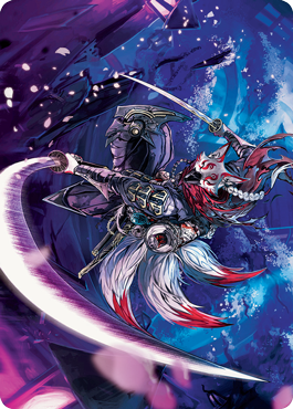 Blade-Blizzard Kitsune Art Card [Kamigawa: Neon Dynasty Art Series] | I Want That Stuff Brandon