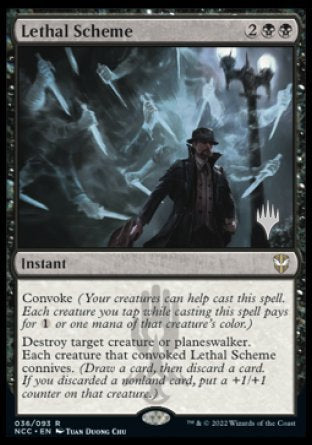 Lethal Scheme (Promo Pack) [Streets of New Capenna Commander Promos] | I Want That Stuff Brandon