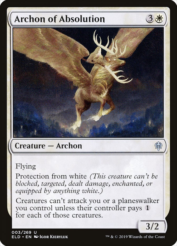 Archon of Absolution [Throne of Eldraine] | I Want That Stuff Brandon
