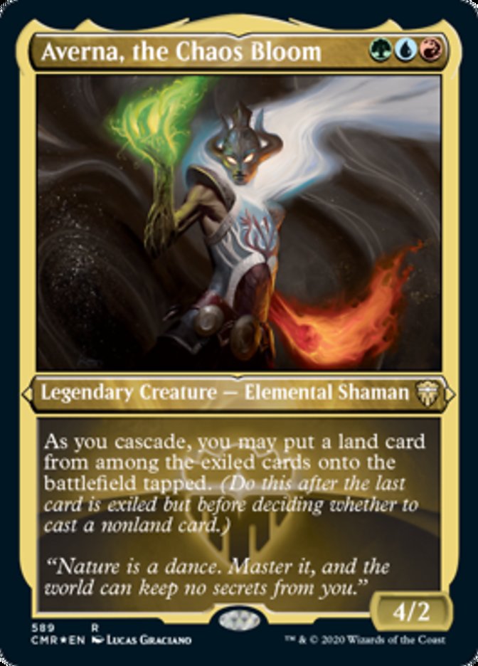 Averna, the Chaos Bloom (Etched) [Commander Legends] | I Want That Stuff Brandon