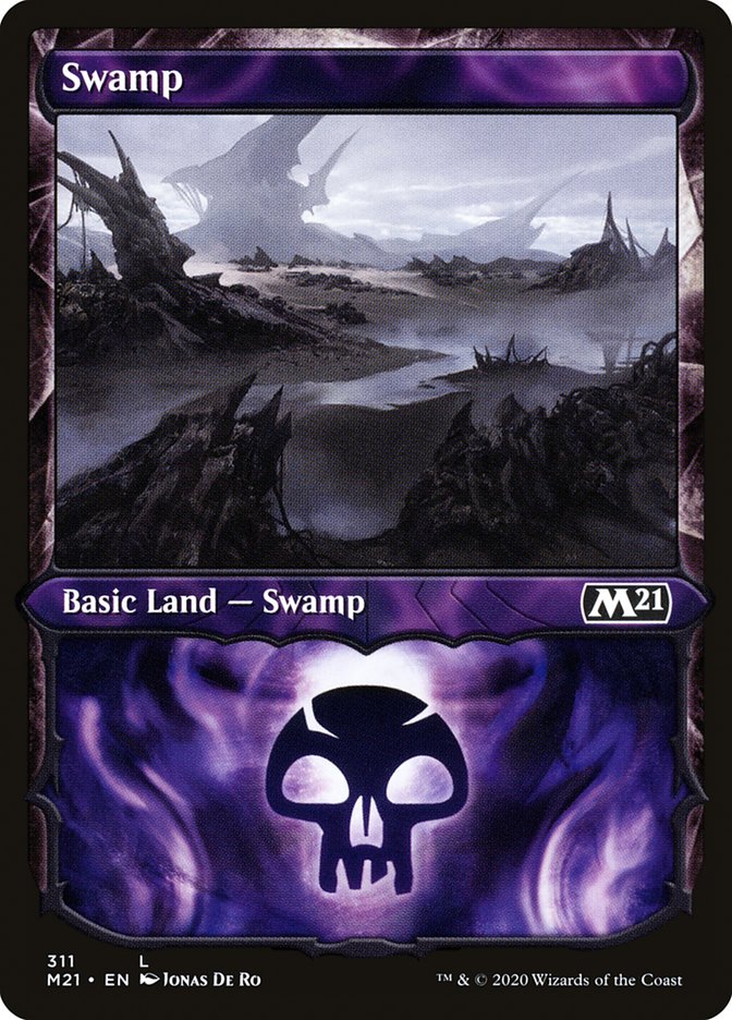 Swamp (311) (Showcase) [Core Set 2021] | I Want That Stuff Brandon