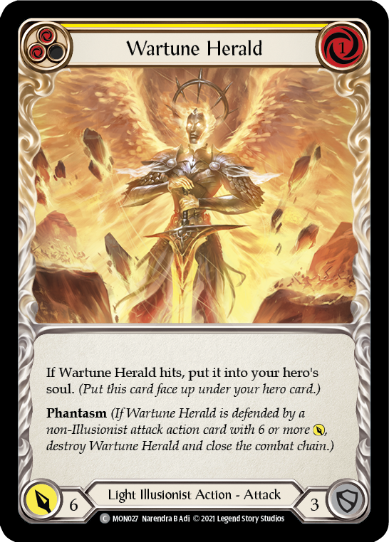 Wartune Herald (Yellow) [MON027] 1st Edition Normal | I Want That Stuff Brandon