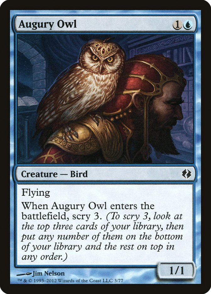 Augury Owl [Duel Decks: Venser vs. Koth] | I Want That Stuff Brandon
