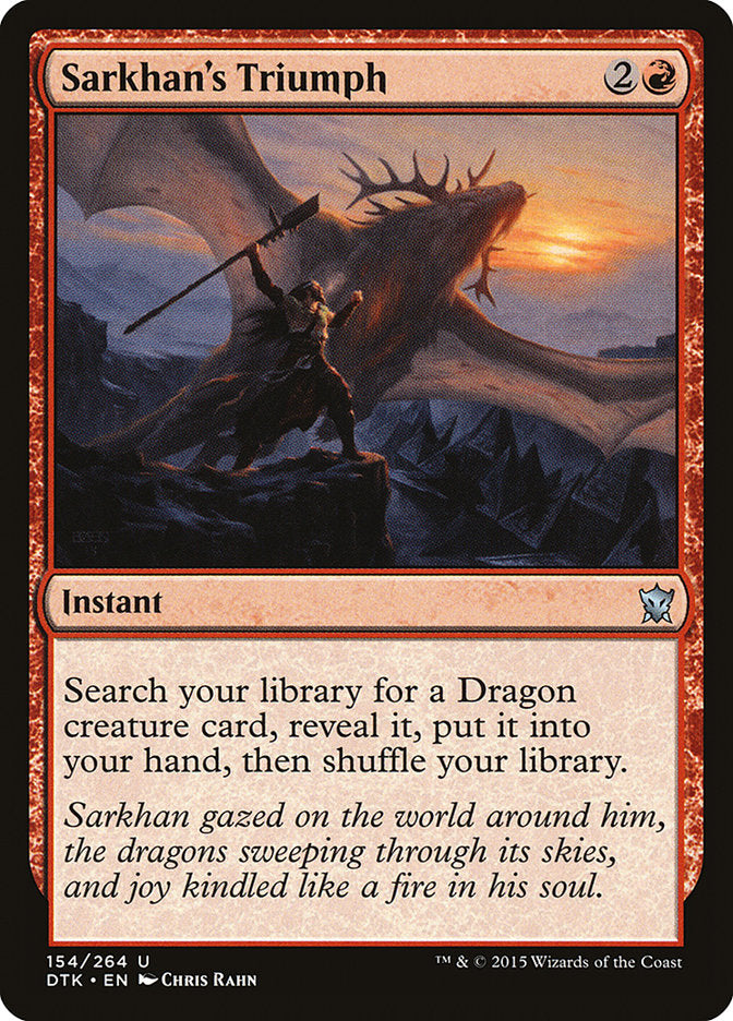 Sarkhan's Triumph [Dragons of Tarkir] | I Want That Stuff Brandon