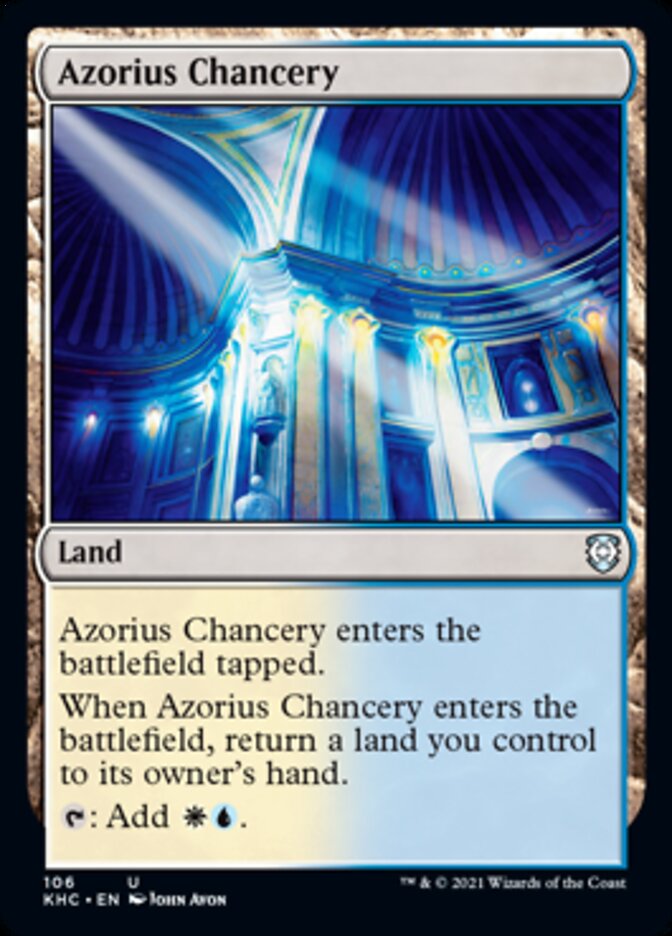 Azorius Chancery [Kaldheim Commander] | I Want That Stuff Brandon