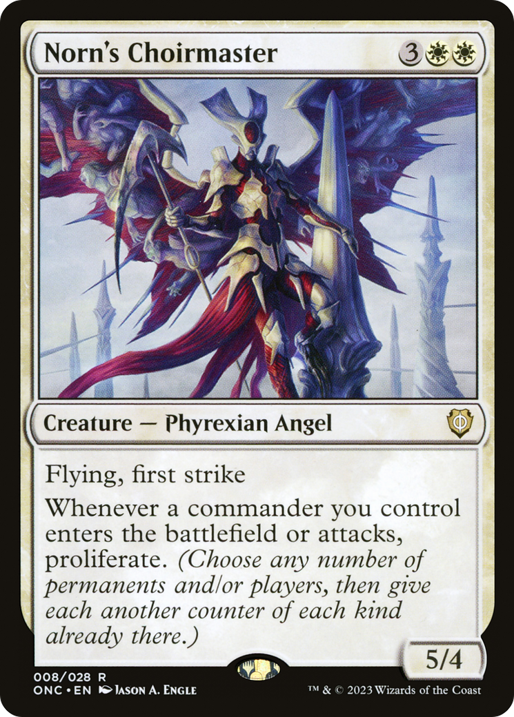 Norn's Choirmaster [Phyrexia: All Will Be One Commander] | I Want That Stuff Brandon