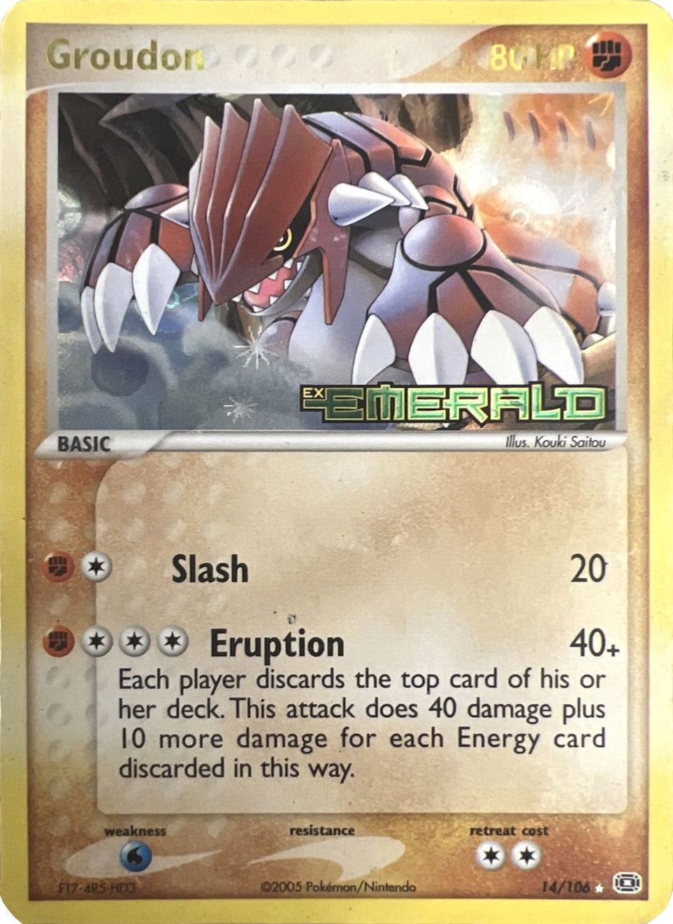 Groudon (14/106) (Stamped) [EX: Emerald] | I Want That Stuff Brandon