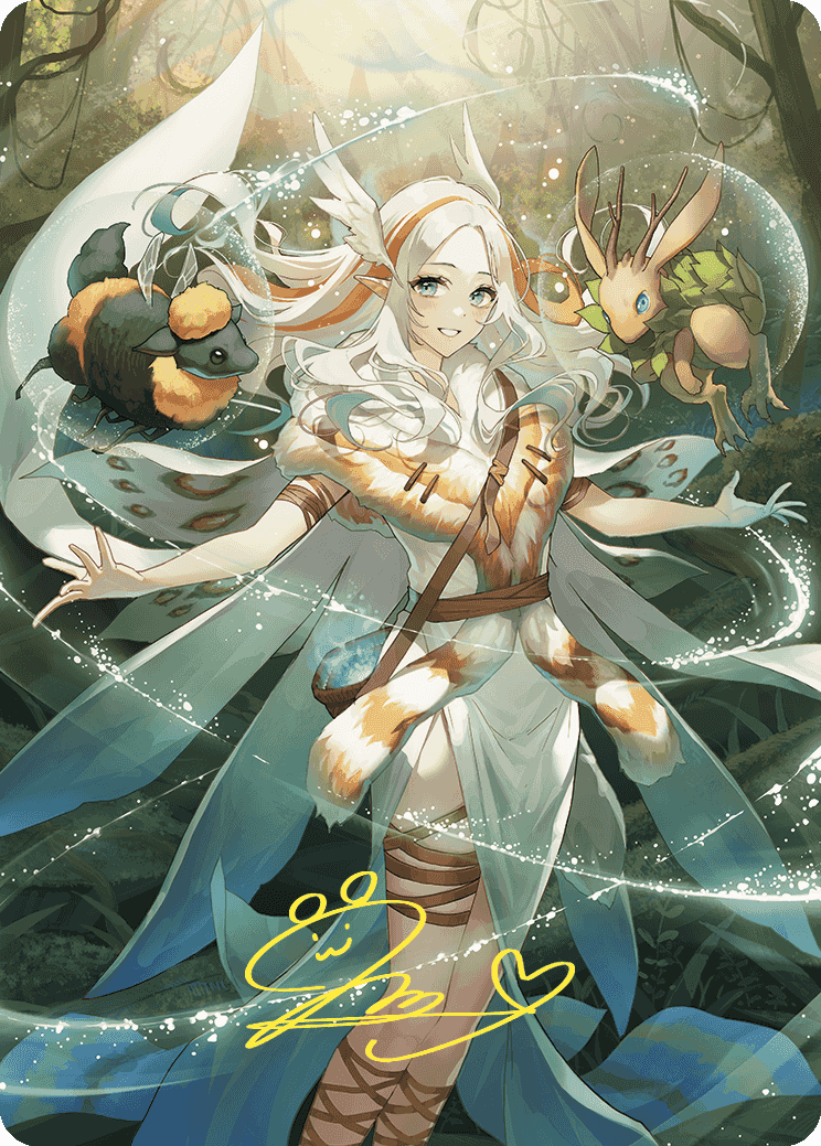 Greater Auramancy Anime Art Card (Gold-Stamped Signature) [Wilds of Eldraine Art Series] | I Want That Stuff Brandon