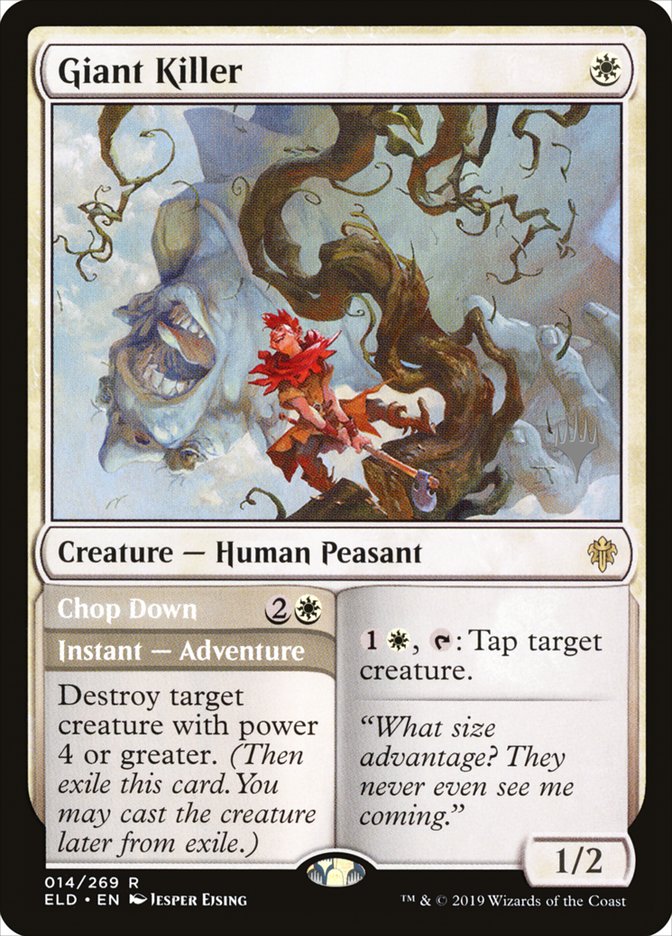 Giant Killer // Chop Down (Promo Pack) [Throne of Eldraine Promos] | I Want That Stuff Brandon