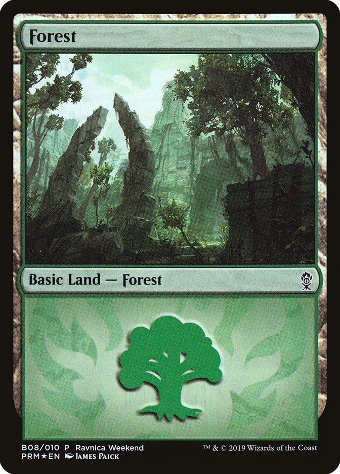 Forest (B08) [Ravnica Allegiance Guild Kit] | I Want That Stuff Brandon