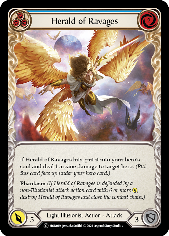 Herald of Ravages (Blue) [U-MON019] Unlimited Edition Normal | I Want That Stuff Brandon