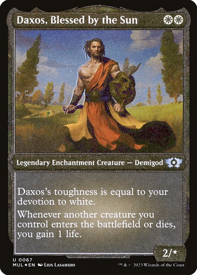 Daxos, Blessed by the Sun (Foil Etched) [Multiverse Legends] | I Want That Stuff Brandon
