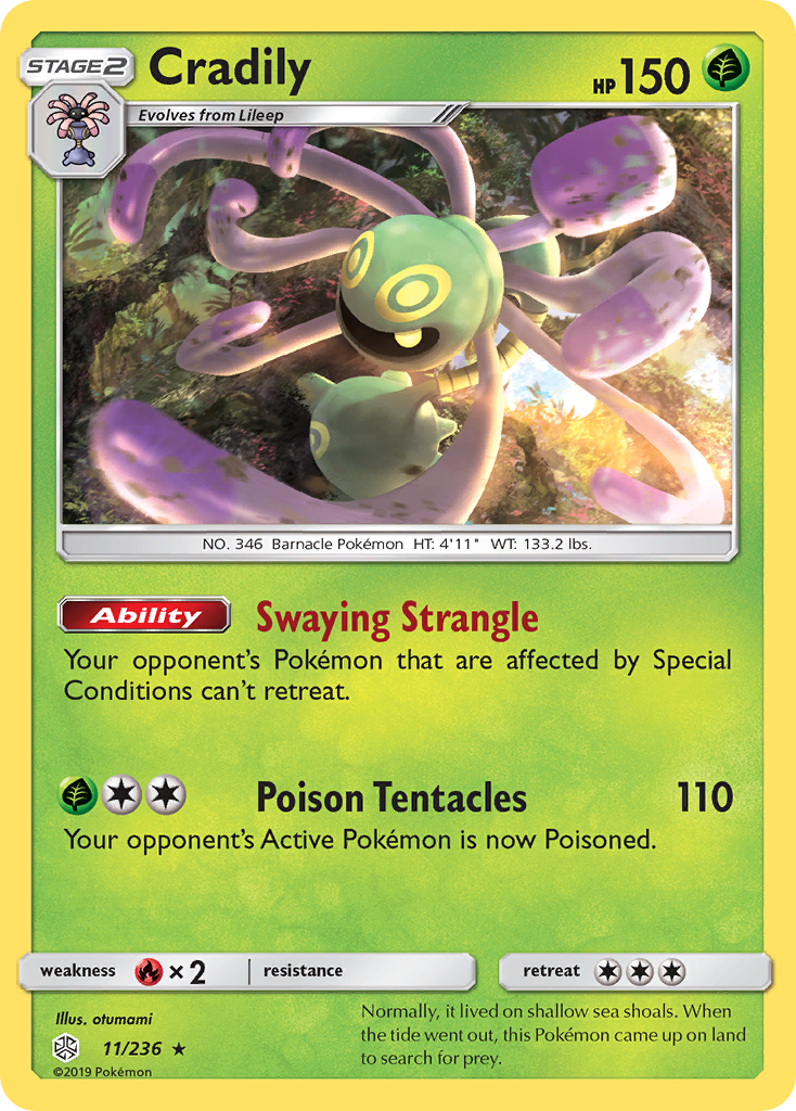 Cradily (11/236) [Sun & Moon: Cosmic Eclipse] | I Want That Stuff Brandon