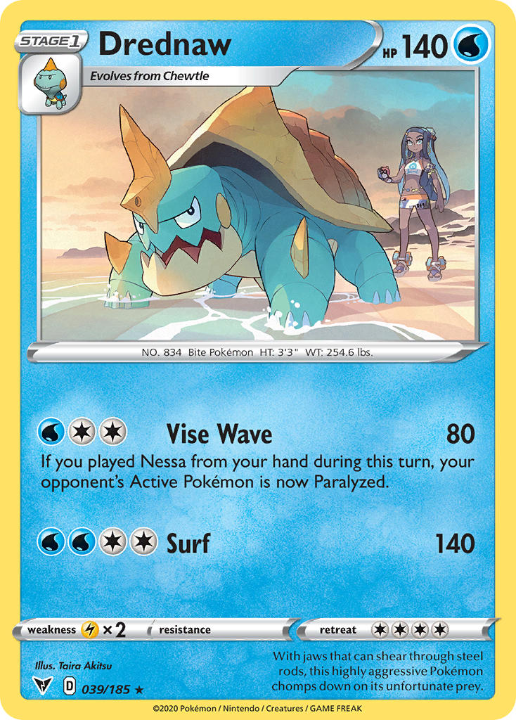 Drednaw (039/185) [Sword & Shield: Vivid Voltage] | I Want That Stuff Brandon