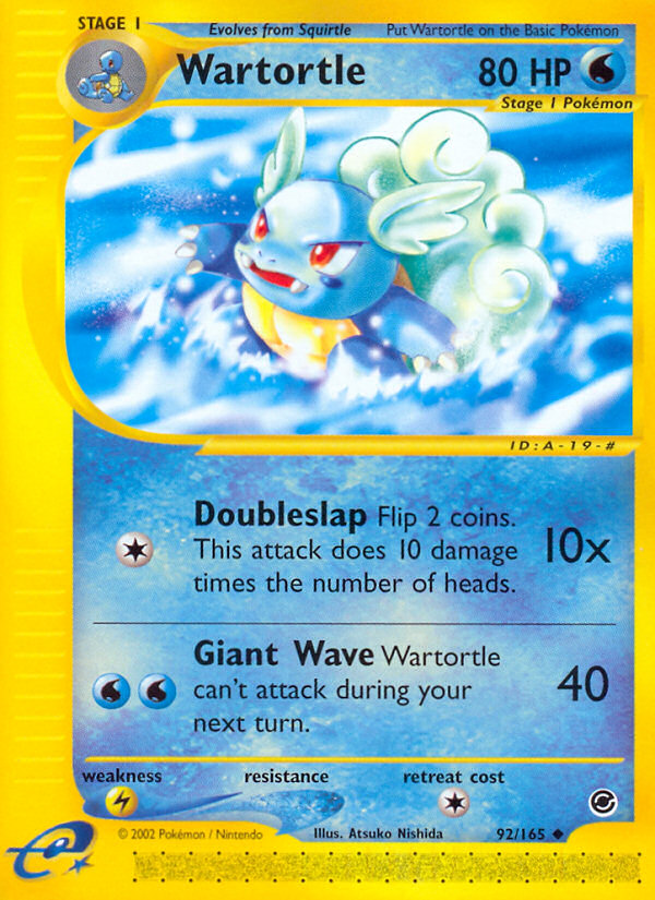 Wartortle (92/165) [Expedition: Base Set] | I Want That Stuff Brandon