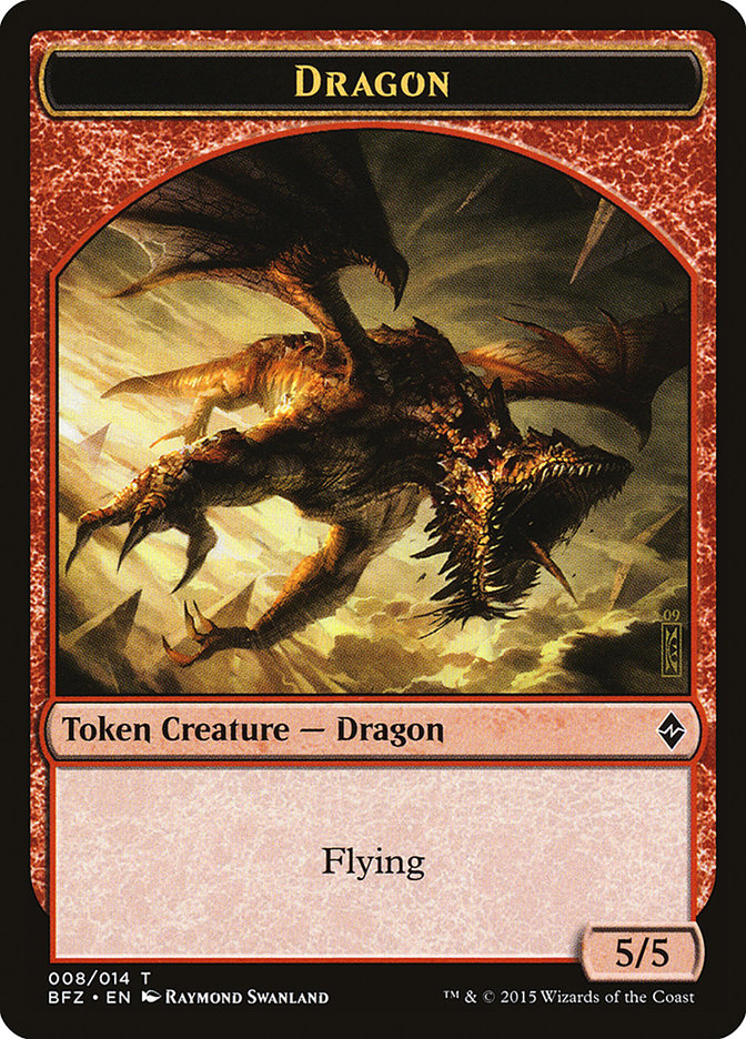 Dragon Token [Battle for Zendikar Tokens] | I Want That Stuff Brandon