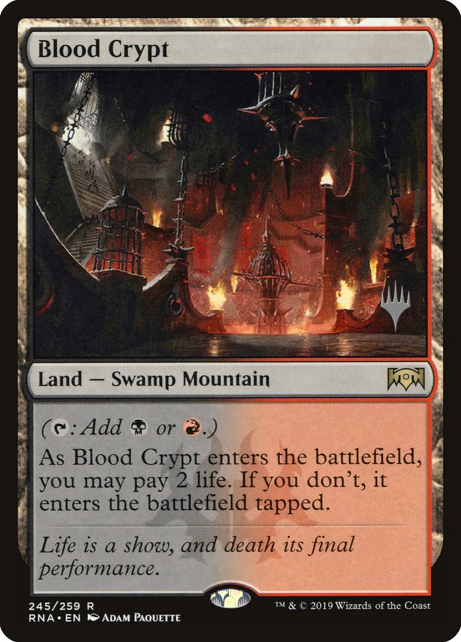 Blood Crypt (Promo Pack) [Ravnica Allegiance Promos] | I Want That Stuff Brandon