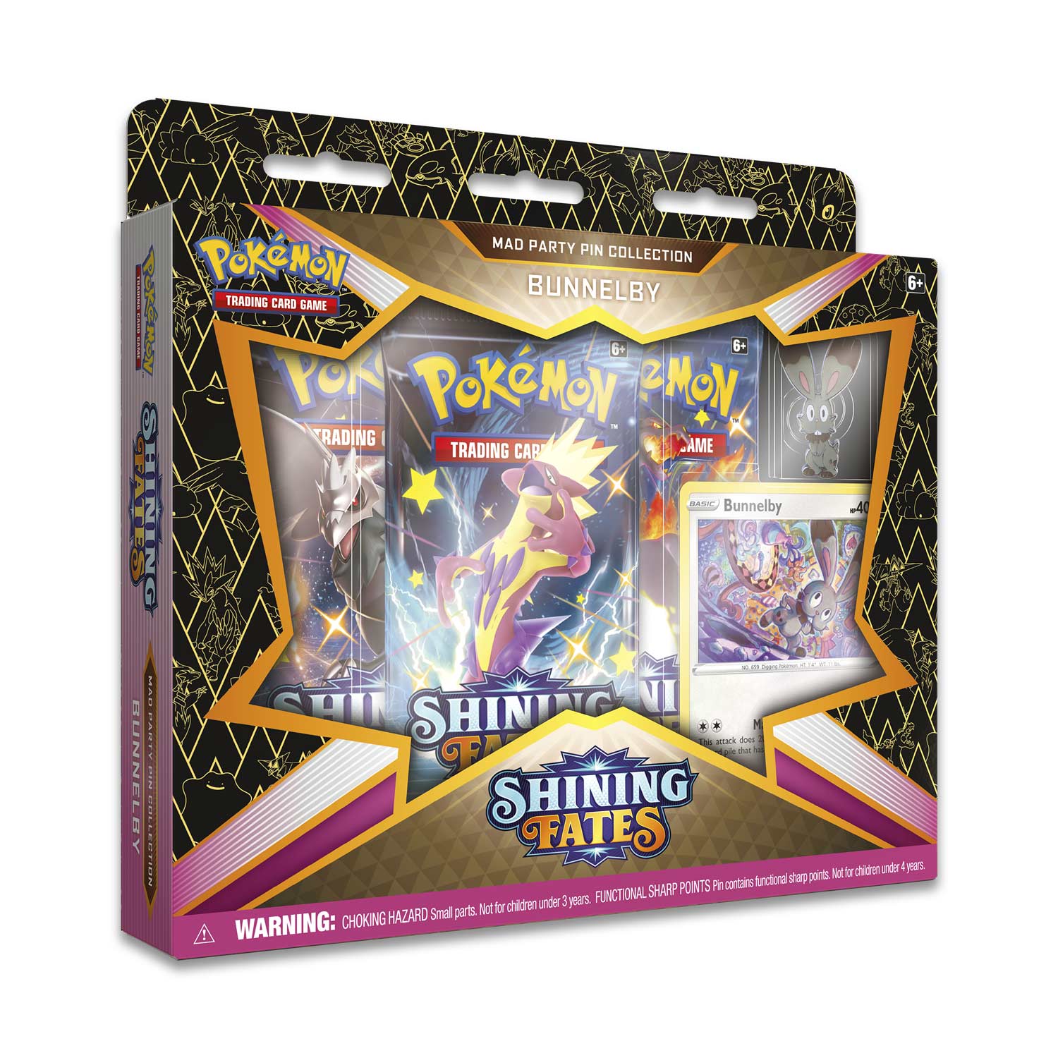 Shining Fates - Mad Party Pin Collection (Bunnelby) | I Want That Stuff Brandon