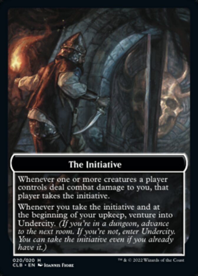 The Initiative // Undercity Double-Sided Token [Commander Legends: Battle for Baldur's Gate Tokens] | I Want That Stuff Brandon