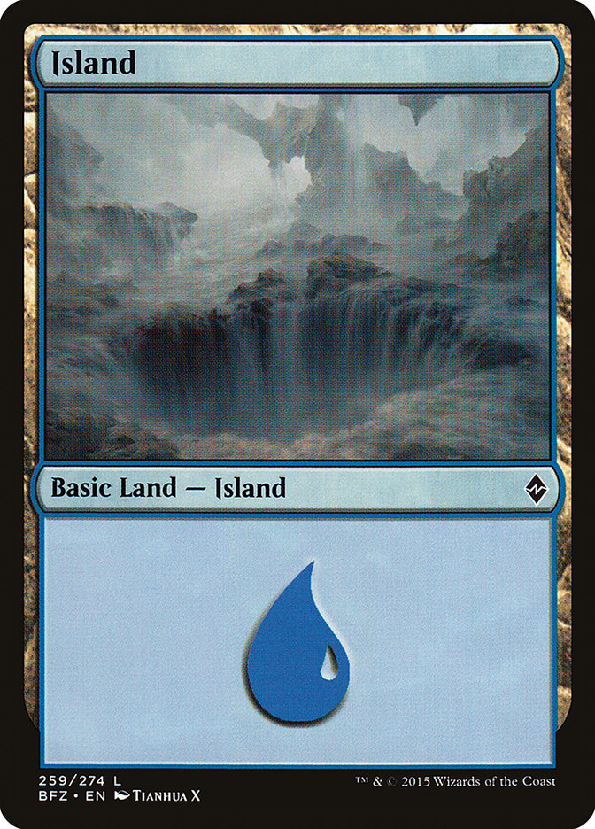 Island (259a) [Battle for Zendikar] | I Want That Stuff Brandon