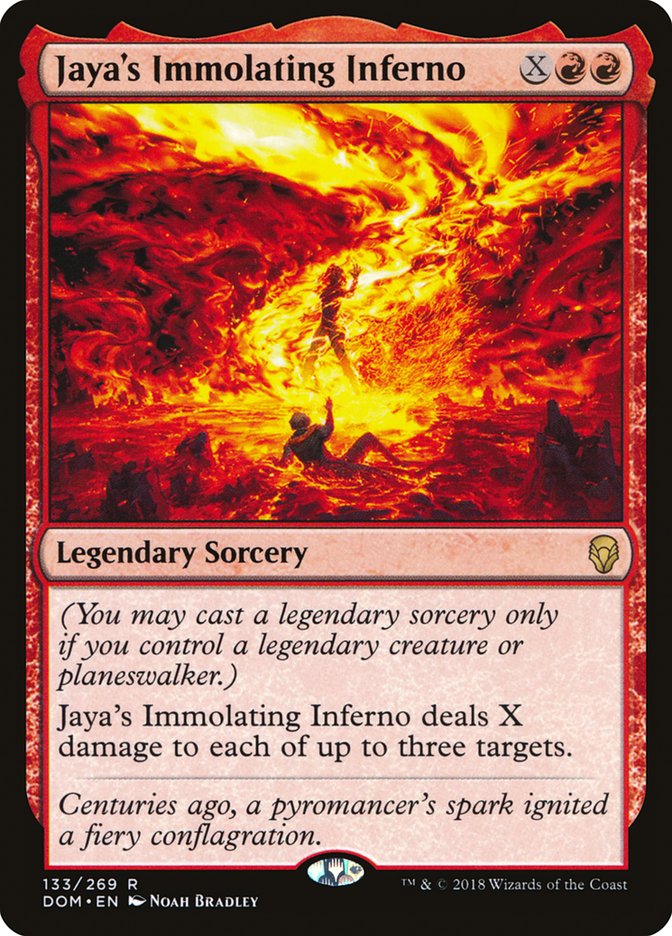 Jaya's Immolating Inferno [Dominaria] | I Want That Stuff Brandon