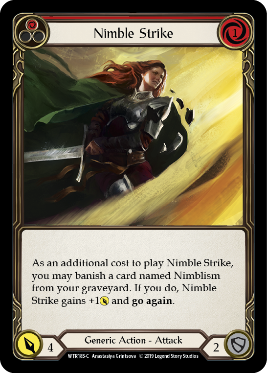 Nimble Strike (Red) [WTR185-C] Alpha Print Rainbow Foil | I Want That Stuff Brandon