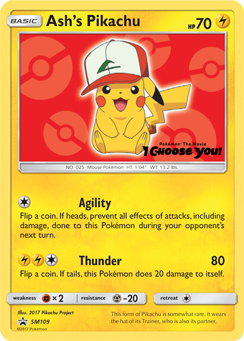 Ash's Pikachu (SM109) [Sun & Moon: Black Star Promos] | I Want That Stuff Brandon