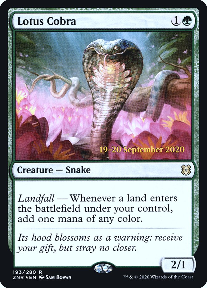 Lotus Cobra [Zendikar Rising Prerelease Promos] | I Want That Stuff Brandon