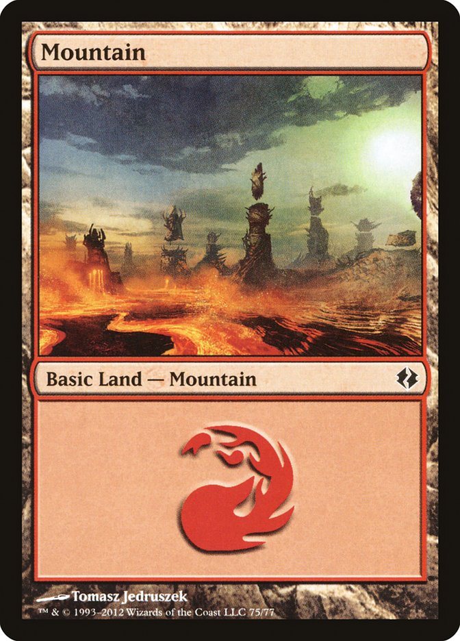 Mountain (75) [Duel Decks: Venser vs. Koth] | I Want That Stuff Brandon