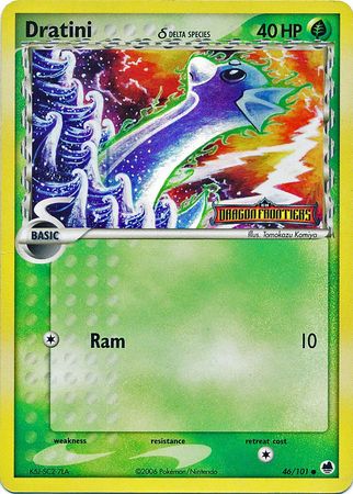 Dratini (46/101) (Delta Species) (Stamped) [EX: Dragon Frontiers] | I Want That Stuff Brandon