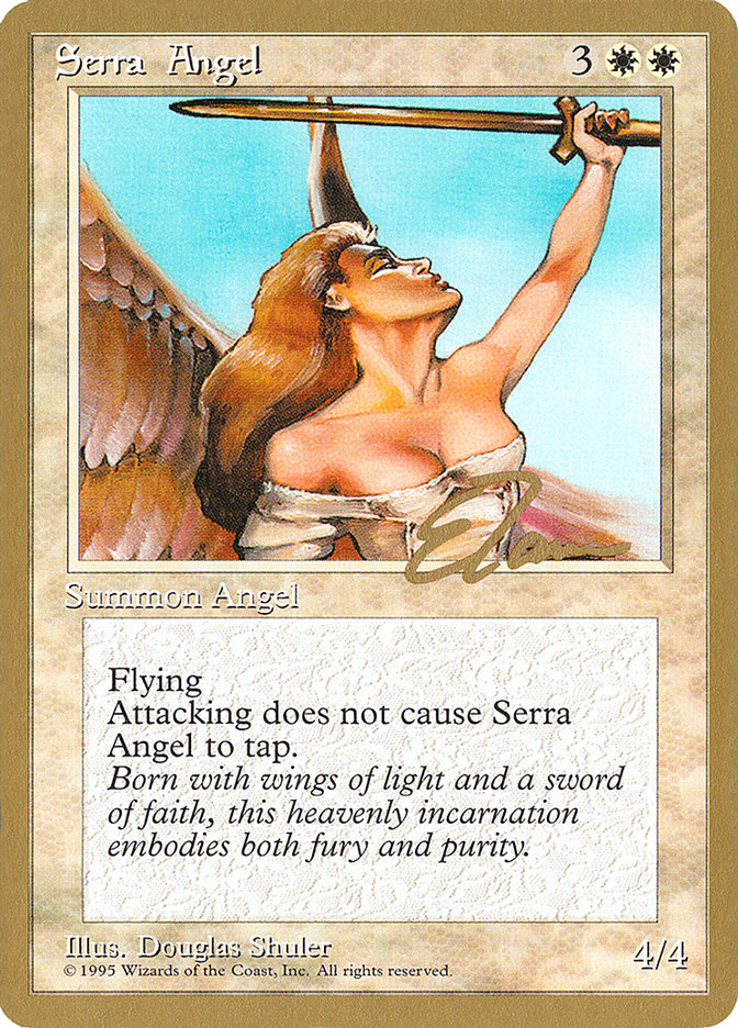 Serra Angel (Eric Tam) [Pro Tour Collector Set] | I Want That Stuff Brandon